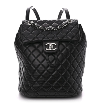 Chanel Lambskin Quilted Small Urban Spirit Backpack Black 1 of 10
