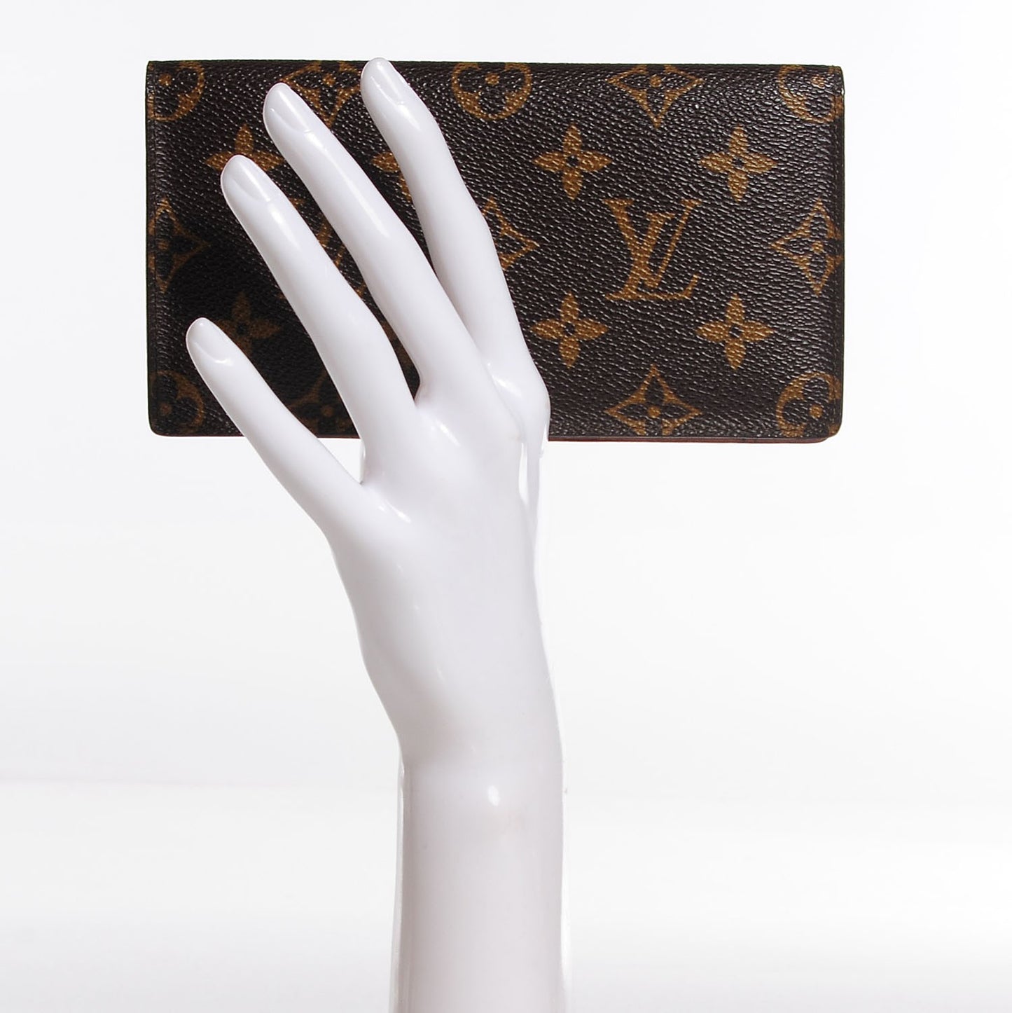Monogram Simple Checkbook Holder Wallet Cover
