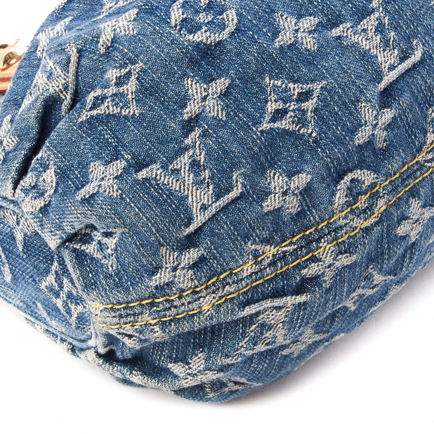 Monogram Denim Pleaty Blue