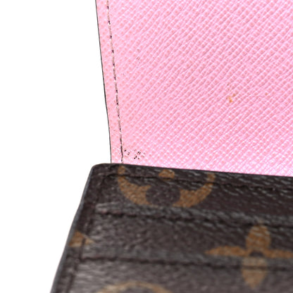 Louis Vuitton Monogram 2016 Christmas Animation Sarah Wallet Rose Ballerine 10 of 10