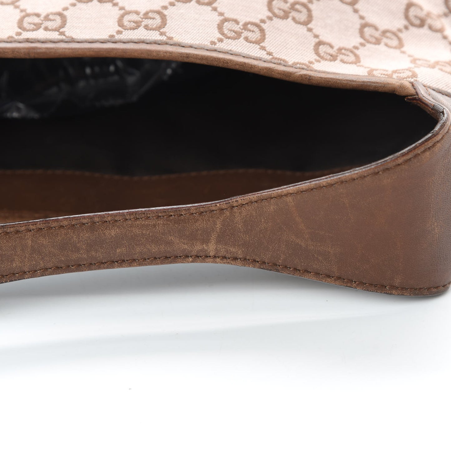 Monogram Lobster Clasp Jackie O Hobo Brown