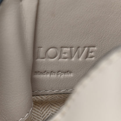Loewe Calfskin Canvas Mini Hammock Shoulder Bag Natural Light Oat 8 of 11