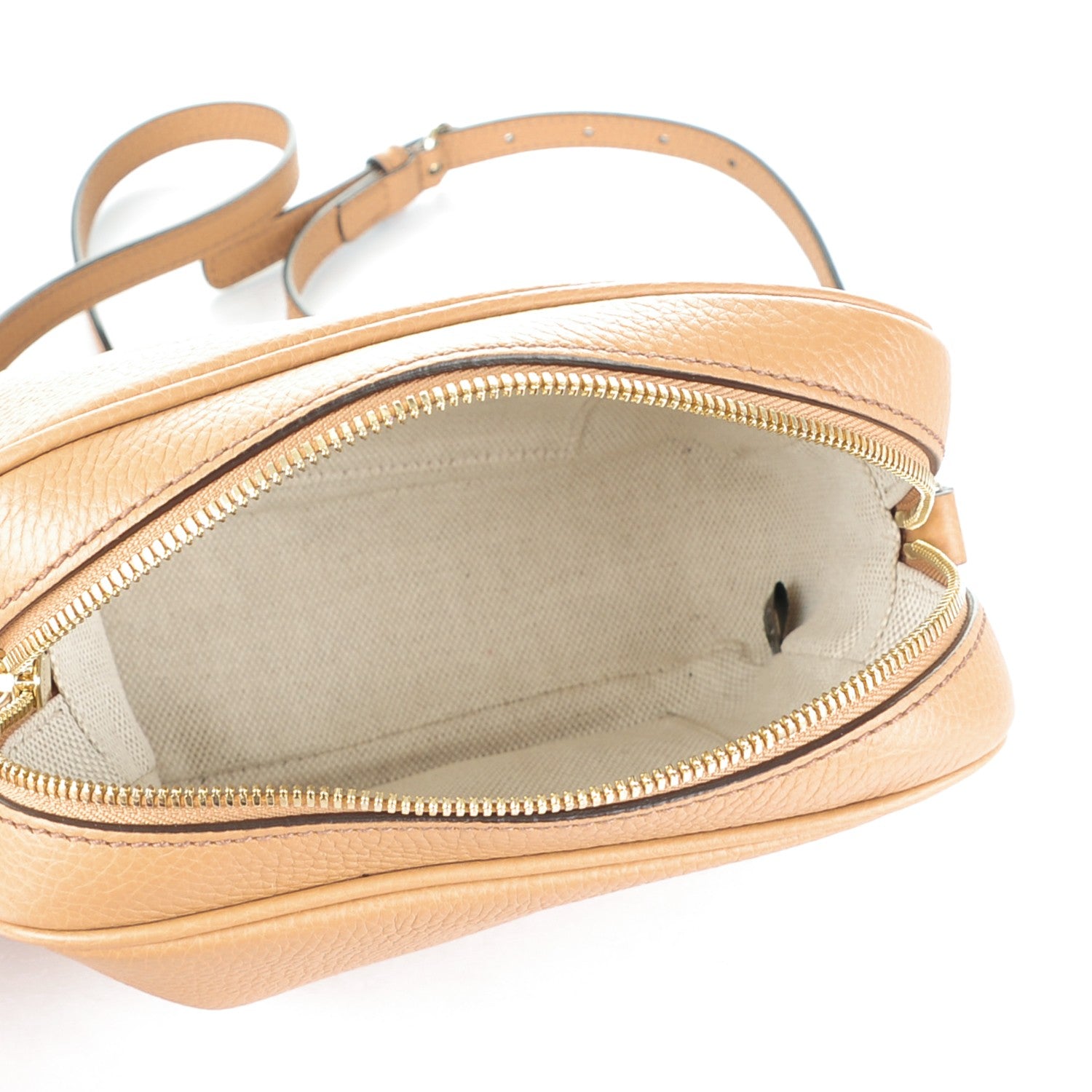 Gucci Pebbled Calfskin Small Soho Disco Bag Rose Beige 5 of 7