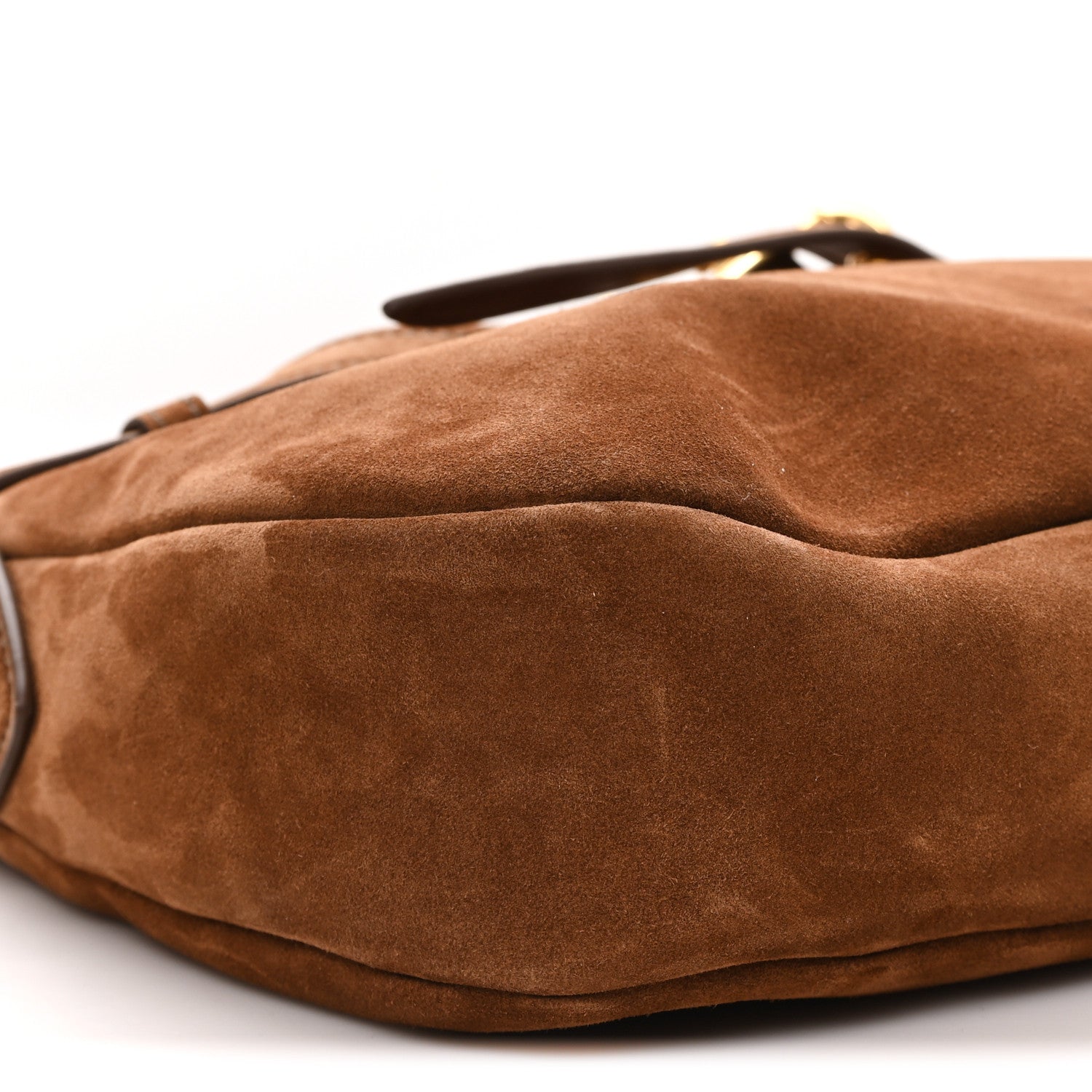Miu Miu Camoscio Large Aventure Shoulder Bag Rovere 8 of 9