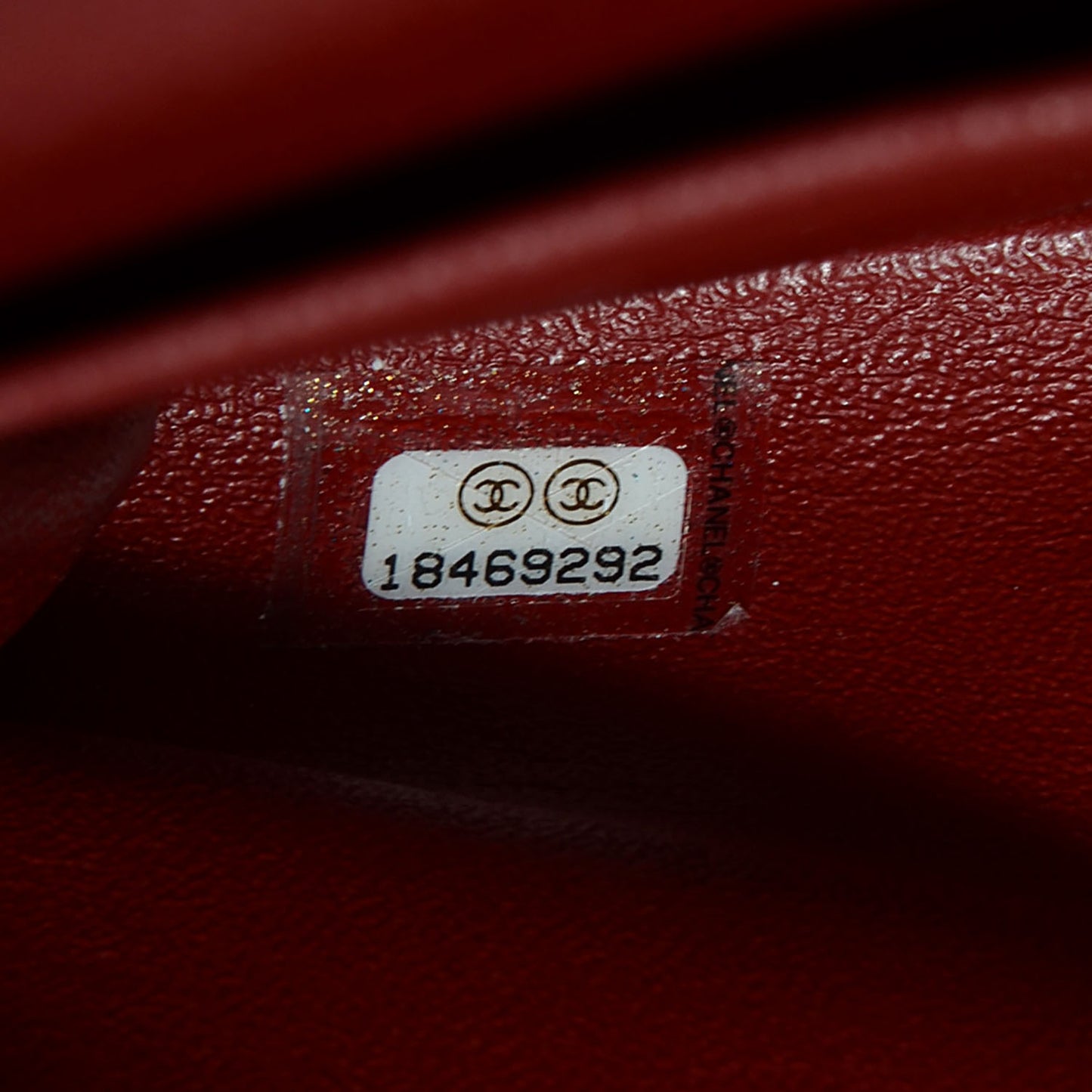 Lambskin Quilted Clutch With Chain Flap Red