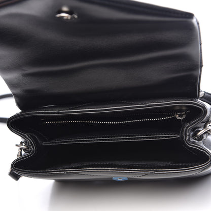 Saint Laurent Calfskin Y Quilted Monogram Toy Loulou Crossbody Bag Black 7 of 11