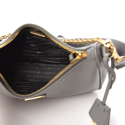 Prada Saffiano Re-Edition 2005 Shoulder Bag Marmo 5 of 10