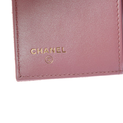 Chanel Iridescent Caviar Small Quilted Flap Wallet Rose Pink 6 of 9