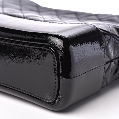 Chanel Patent Goatskin Quilted Medium Gabrielle Hobo Black 8 of 9