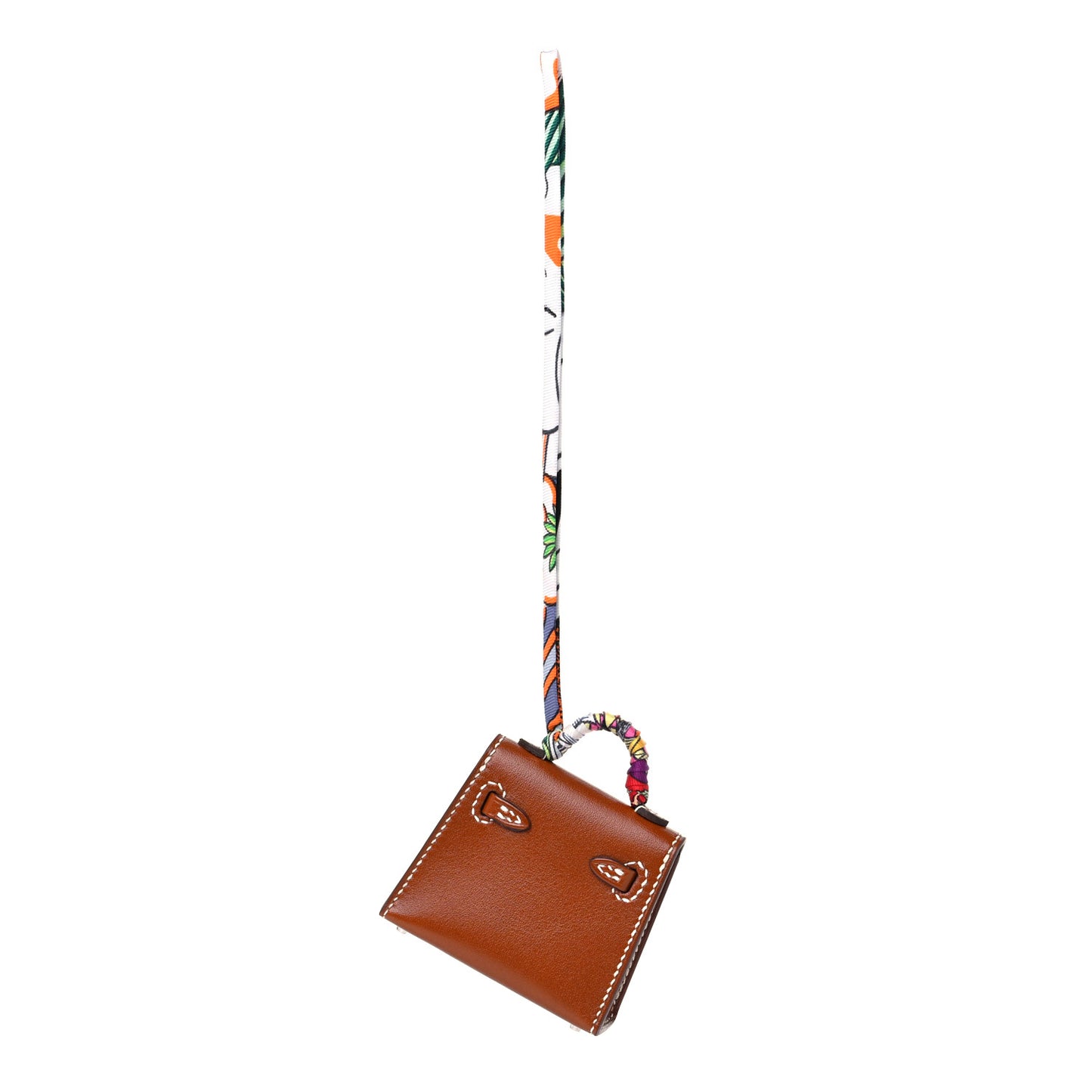 Barenia Mini Kelly Twilly Bag Charm Fauve