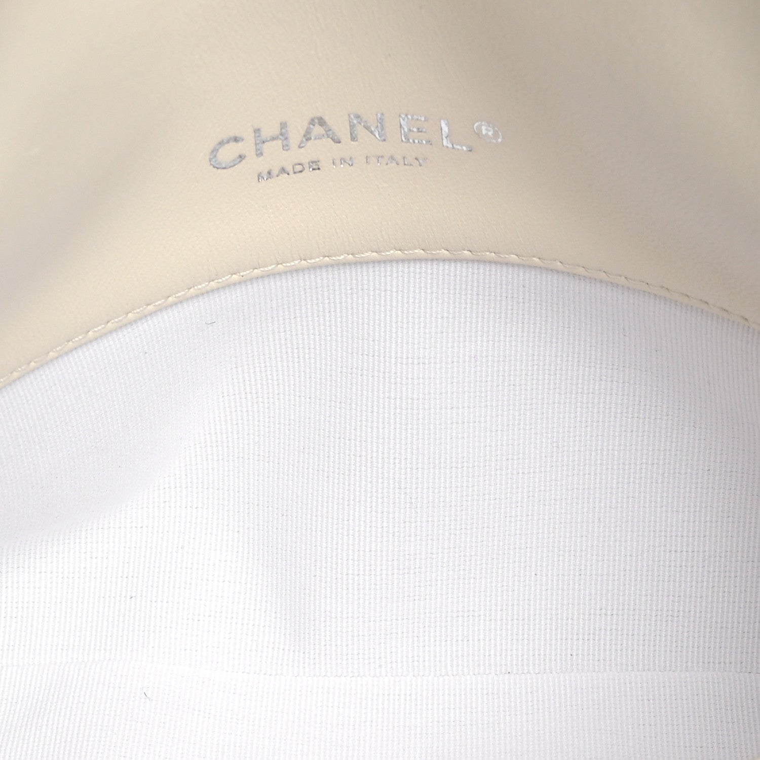 Chanel Printed Lambskin Logo CC Envelope Clutch With Chain White 5 of 11