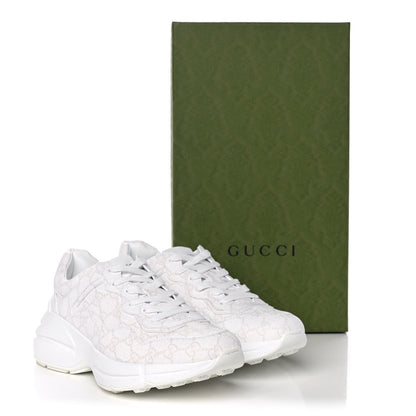 Gucci GG Supreme Monogram Womens Rhyton Sneakers 40 White 11 of 11