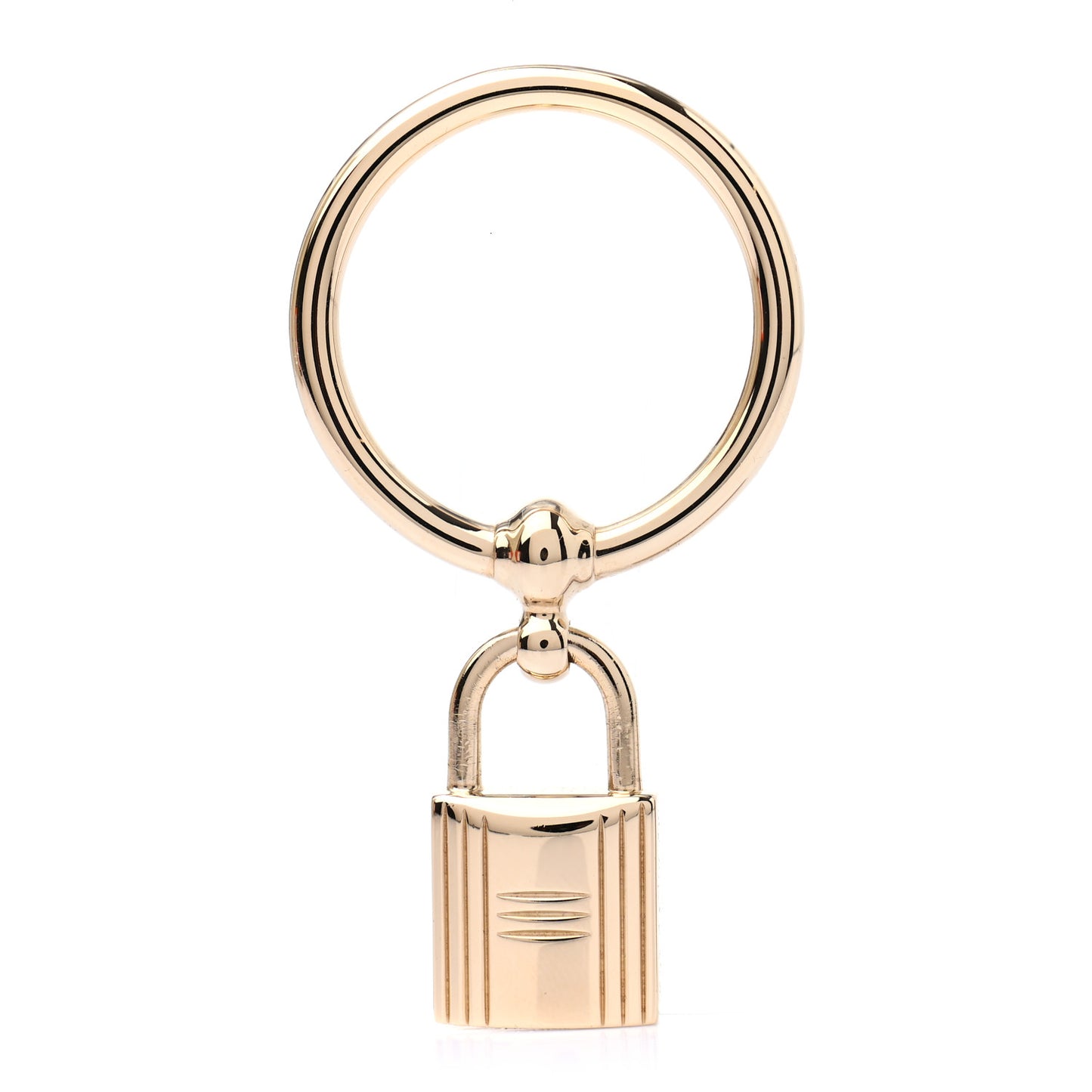Permabrass Loop Charms Cadenas Scarf Ring Gold