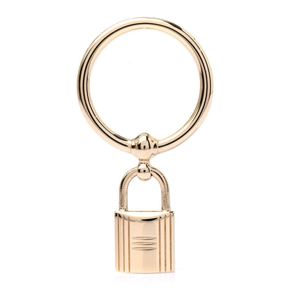 Hermes Permabrass Loop Charms Cadenas Scarf Ring Gold 1 of 3