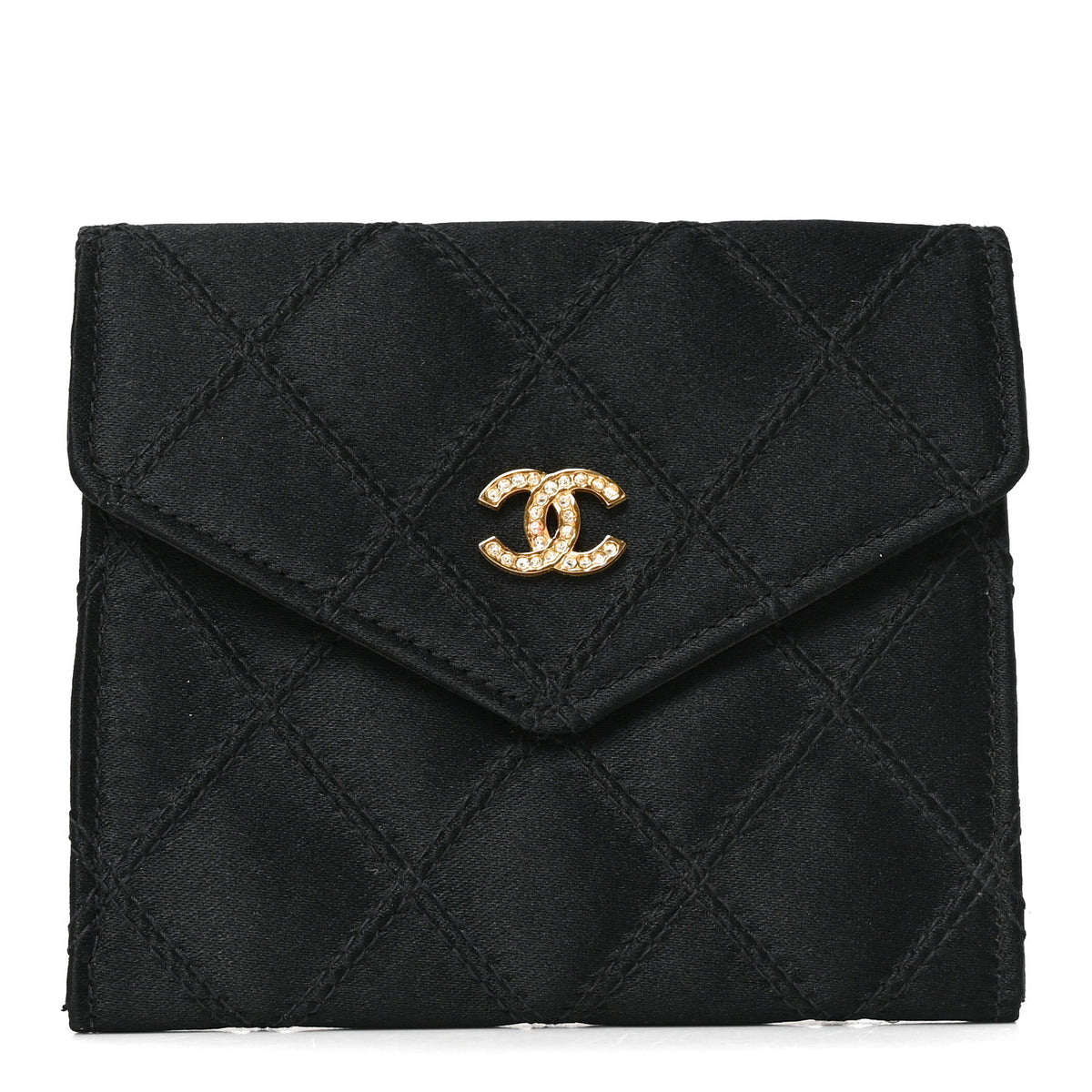 Caviar Envelope Card Holder Wallet Black