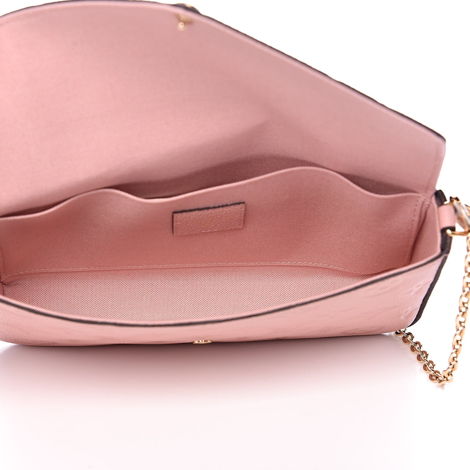 Louis Vuitton Empreinte Pochette Felicie Chain Wallet Rose Poudre 5 of 12