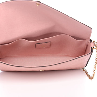 Louis Vuitton Empreinte Pochette Felicie Chain Wallet Rose Poudre 5 of 12