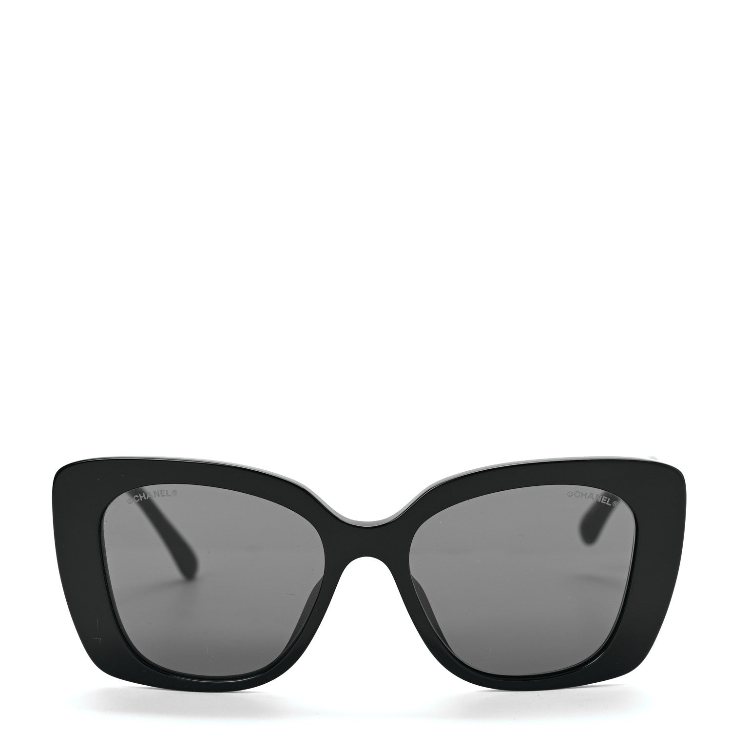 Chanel Acetate Strass Square Sunglasses 5422-B-A Black White 2 of 7