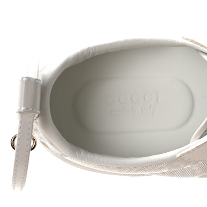 Gucci GG Suede Monogram Web Re-Motion Sneakers 37.5 White 7 of 8