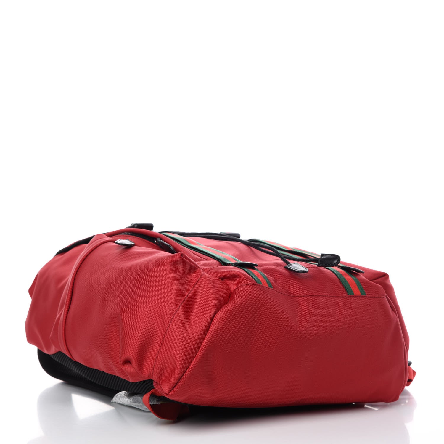 Gucci Techno Canvas Web Double Buckle Backpack Red 4 of 7