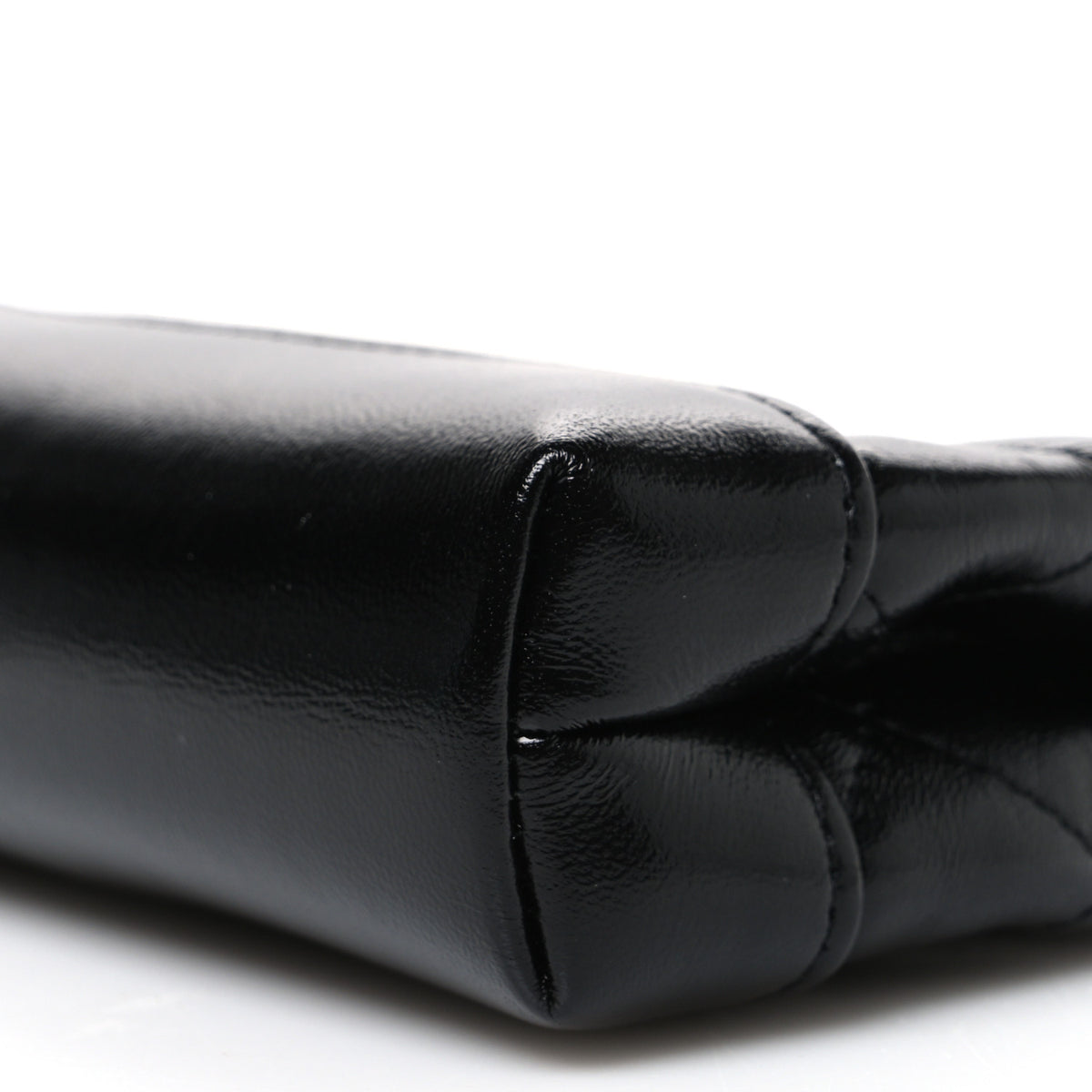 Chanel Shiny Lambskin Quilted Micro 31 Clutch With Chain Black 10 of 10