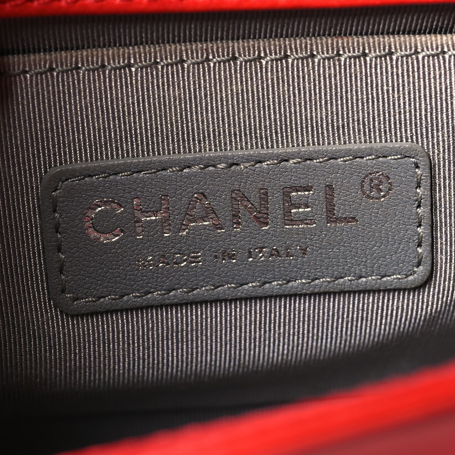 Chanel Calfskin Double Stitch Small Boy Flap Red 6 of 13