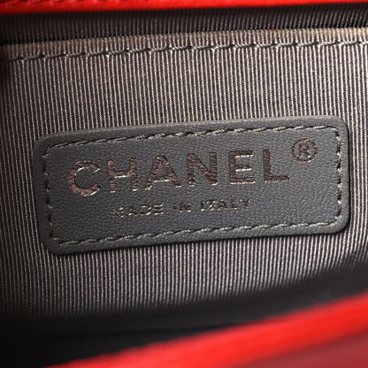 Chanel Calfskin Double Stitch Small Boy Flap Red 6 of 13