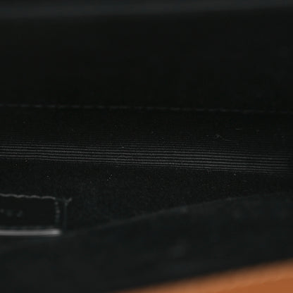 Saint Laurent Grain De Poudre Matelasse Chevron Monogram Cassandre Flap Pouch Natural Dark 5 of 10