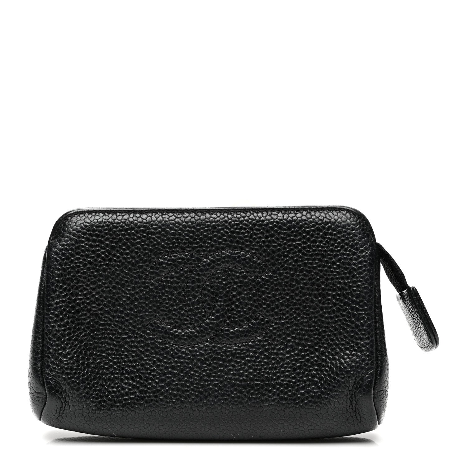 Chanel Caviar Timeless CC Cosmetic Pouch Black 1 of 8