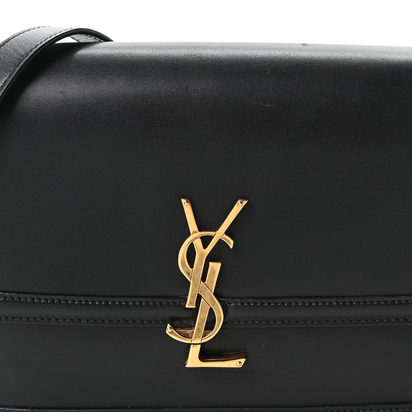 Box Calfskin Monogram Medium Solferino Satchel Black
