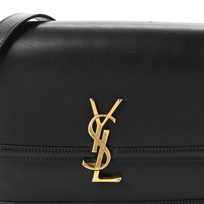 Saint Laurent Box Calfskin Monogram Medium Solferino Satchel Black 8 of 10