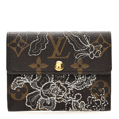 Louis Vuitton Monogram Dentelle Elise Wallet Silver 1 of 7