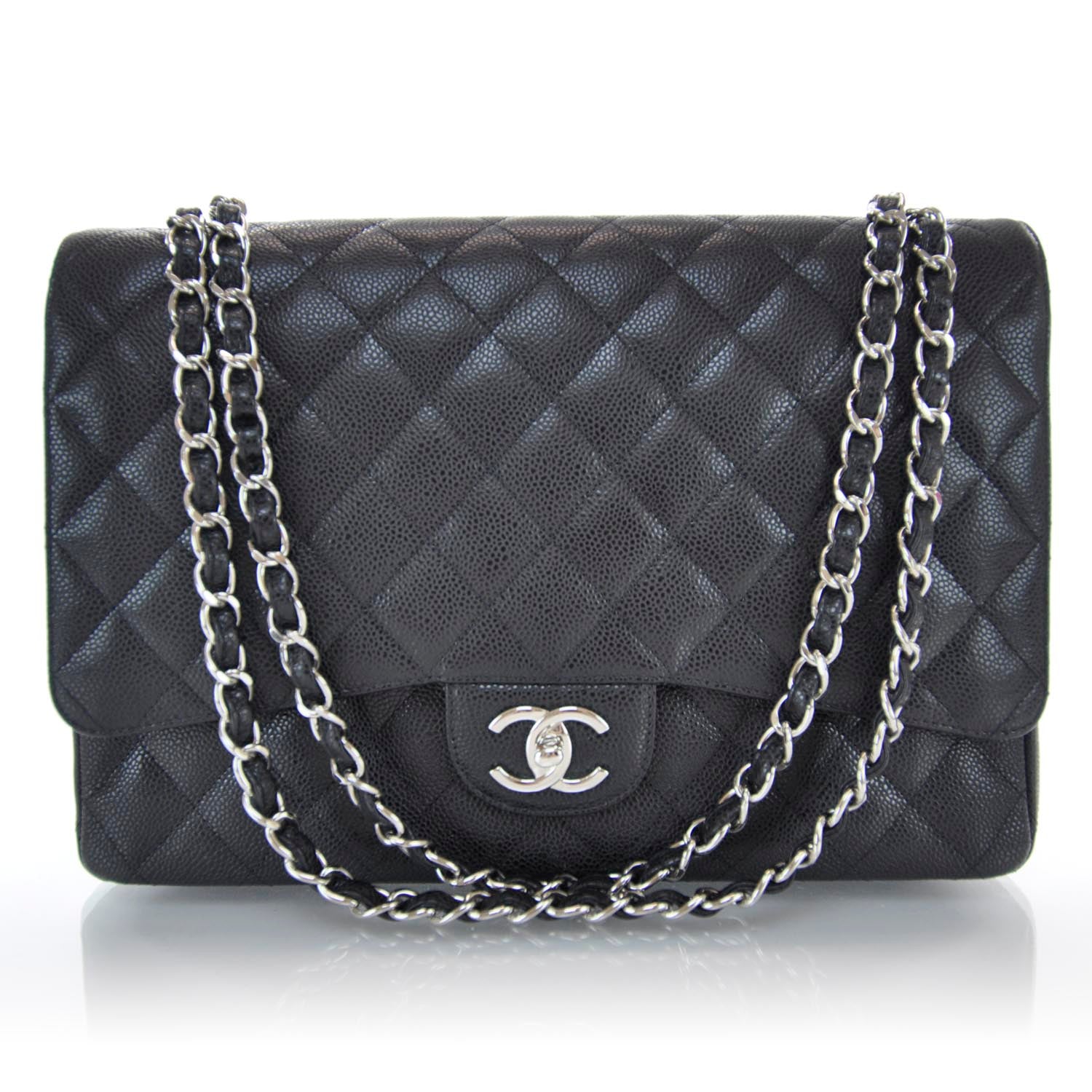 Chanel Caviar Quilted Maxi Double Flap Black 1 of 10