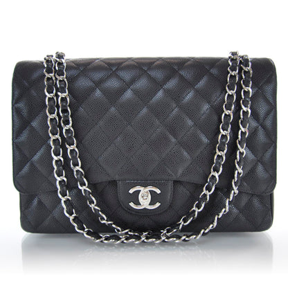 Chanel Caviar Quilted Maxi Double Flap Black 1 of 10