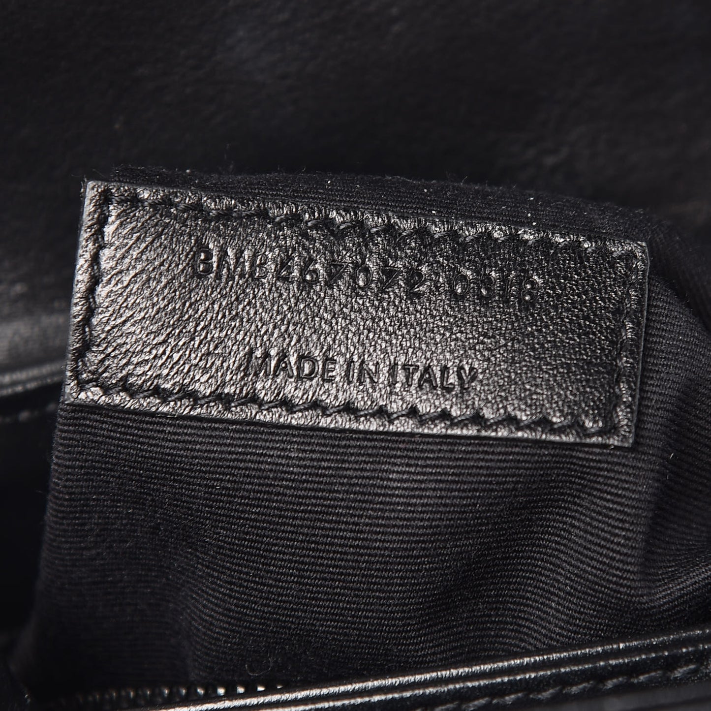 Calfskin Y Quilted Monogram Toy Loulou Crossbody Bag Black