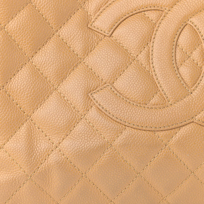 Chanel Caviar Quilted Grand Shopping Tote GST Beige 12 of 19