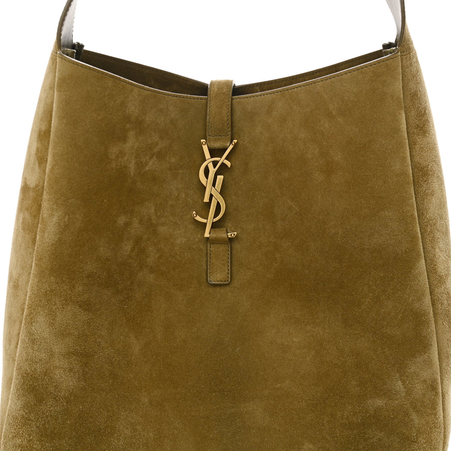 Saint Laurent Suede Large Le 5 A 7 Soft Hobo New Barley 8 of 10