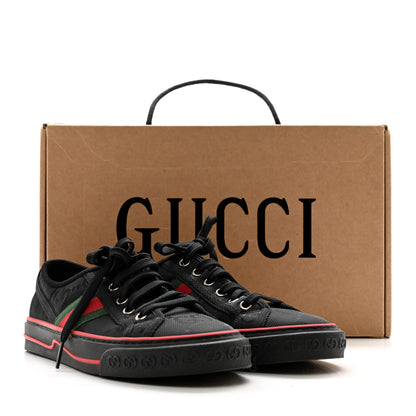 Gucci Econyl Nylon Web Monogram Off The Grid Womens 1977 Tennis Sneakers 37 Black 9 of 9