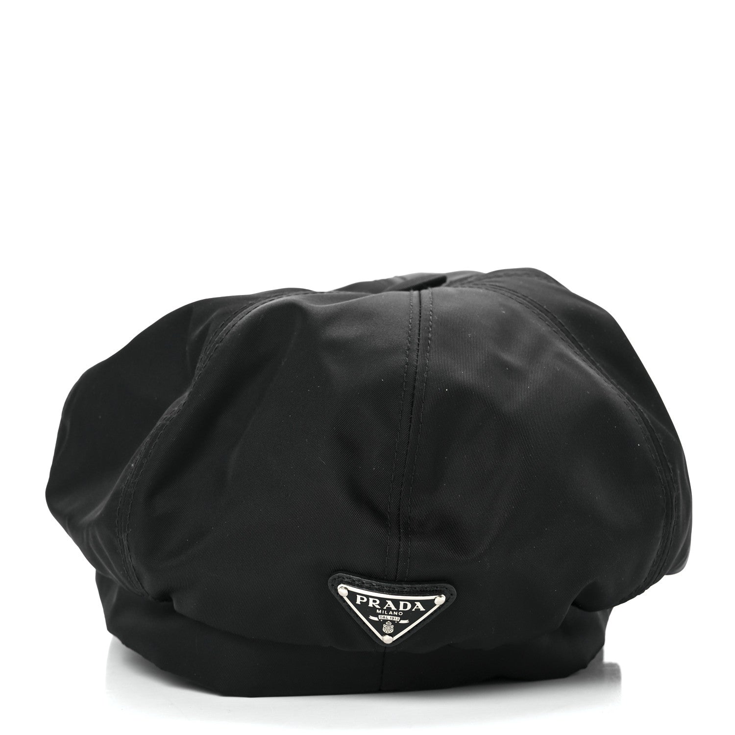 Prada Re-Nylon Mens Newsboy Hat L Black 5 of 7
