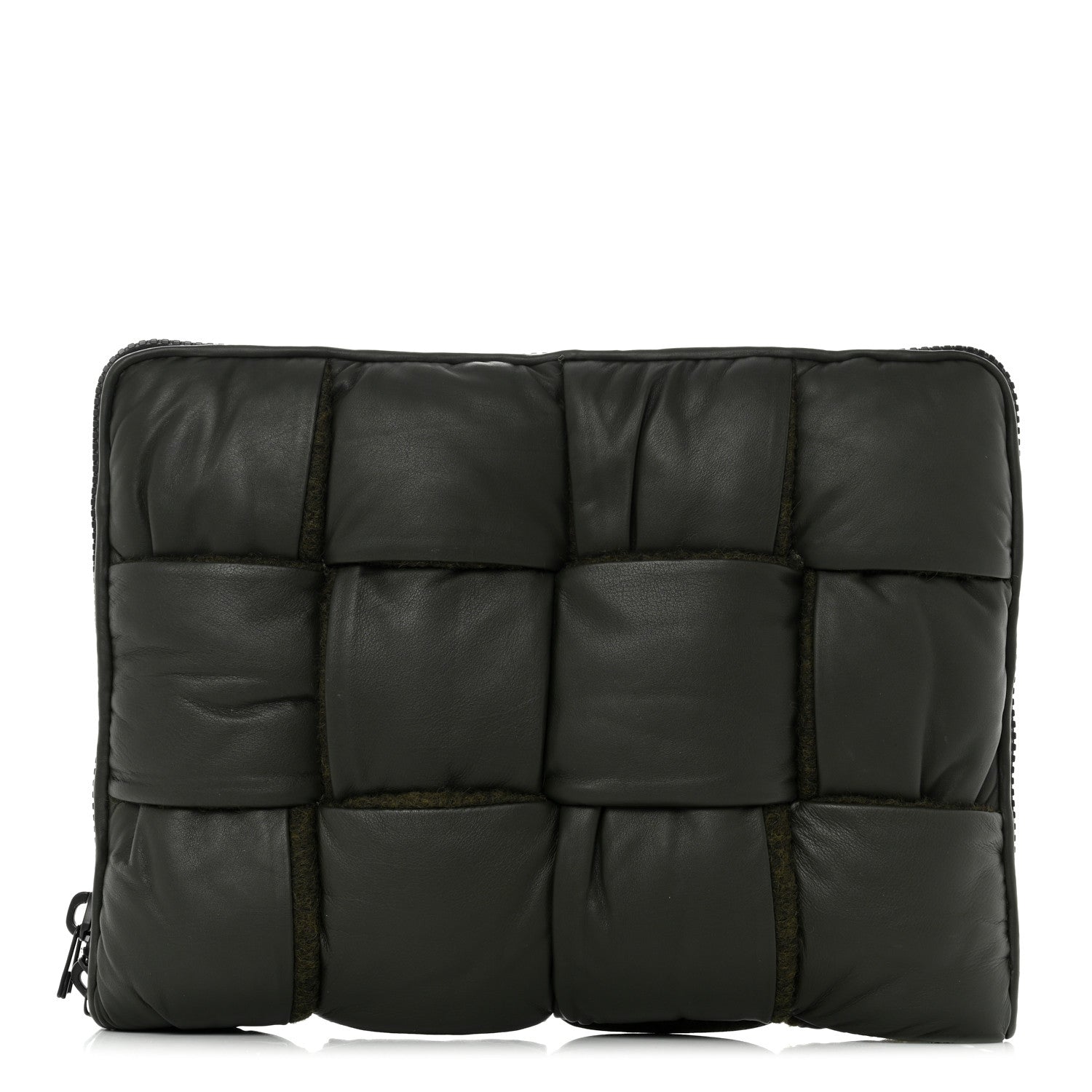 Bottega Veneta Calfskin Maxi Intrecciato Puffy Laptop Pouch Camping 1 of 7