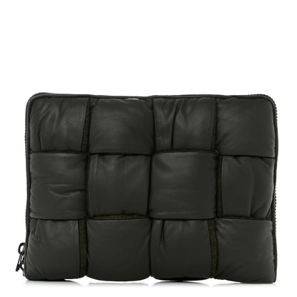 Bottega Veneta Calfskin Maxi Intrecciato Puffy Laptop Pouch Camping 1 of 7