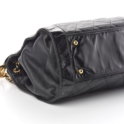 Chanel Calfskin Quilted Small In The Mix Shopping Tote Black 10 of 11