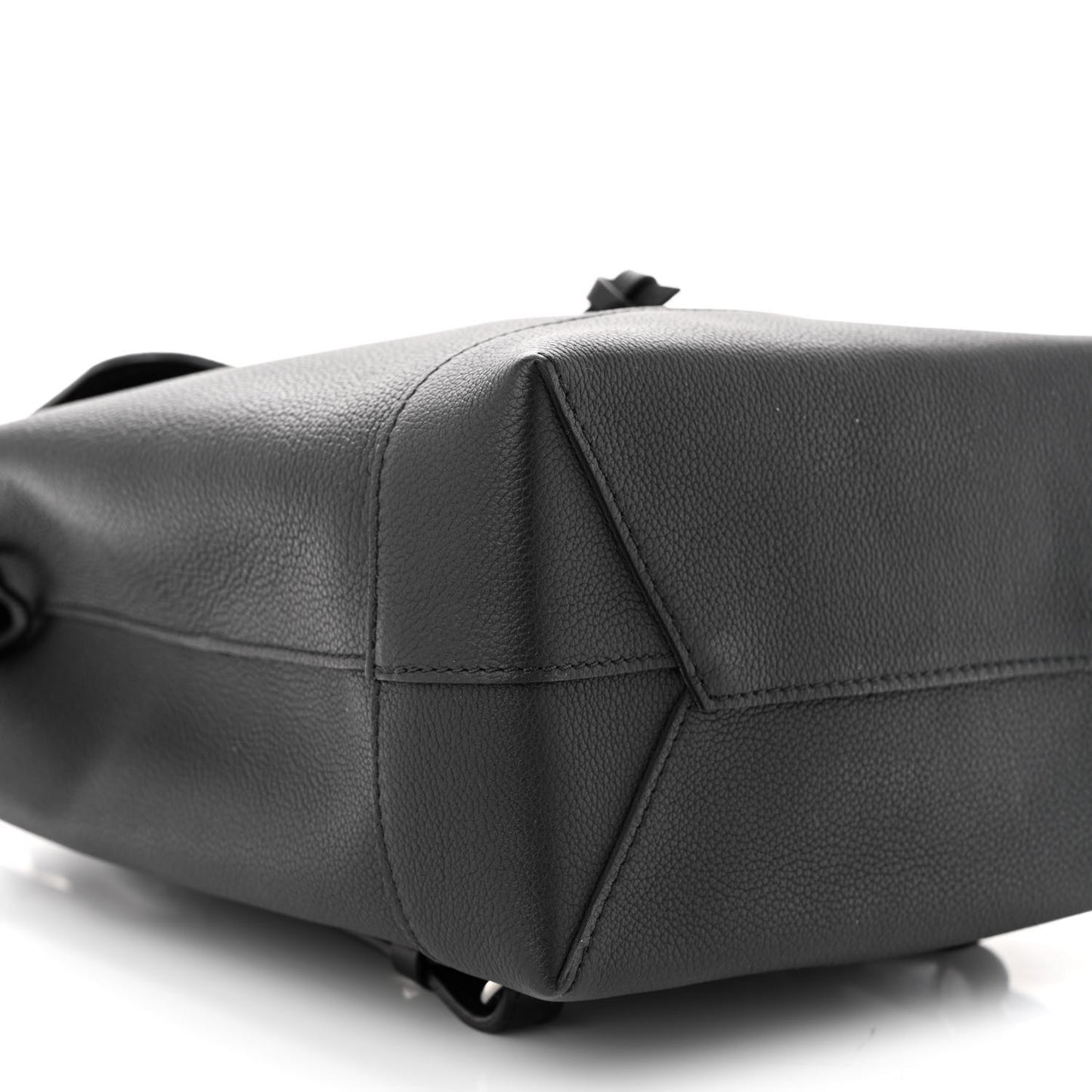 Calfskin Lockme Backpack Black