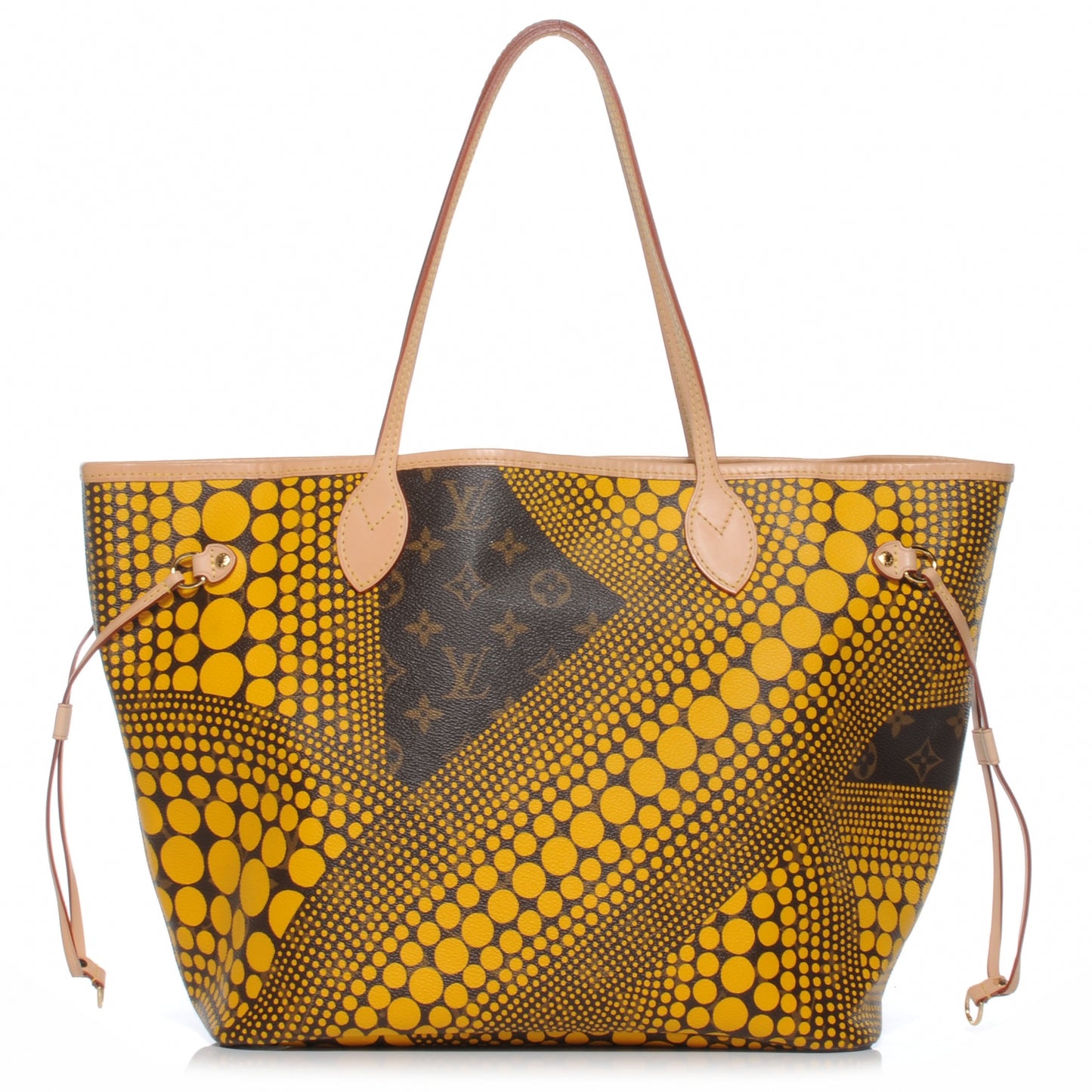 Monogram Kusama Waves Neverfull MM Yellow