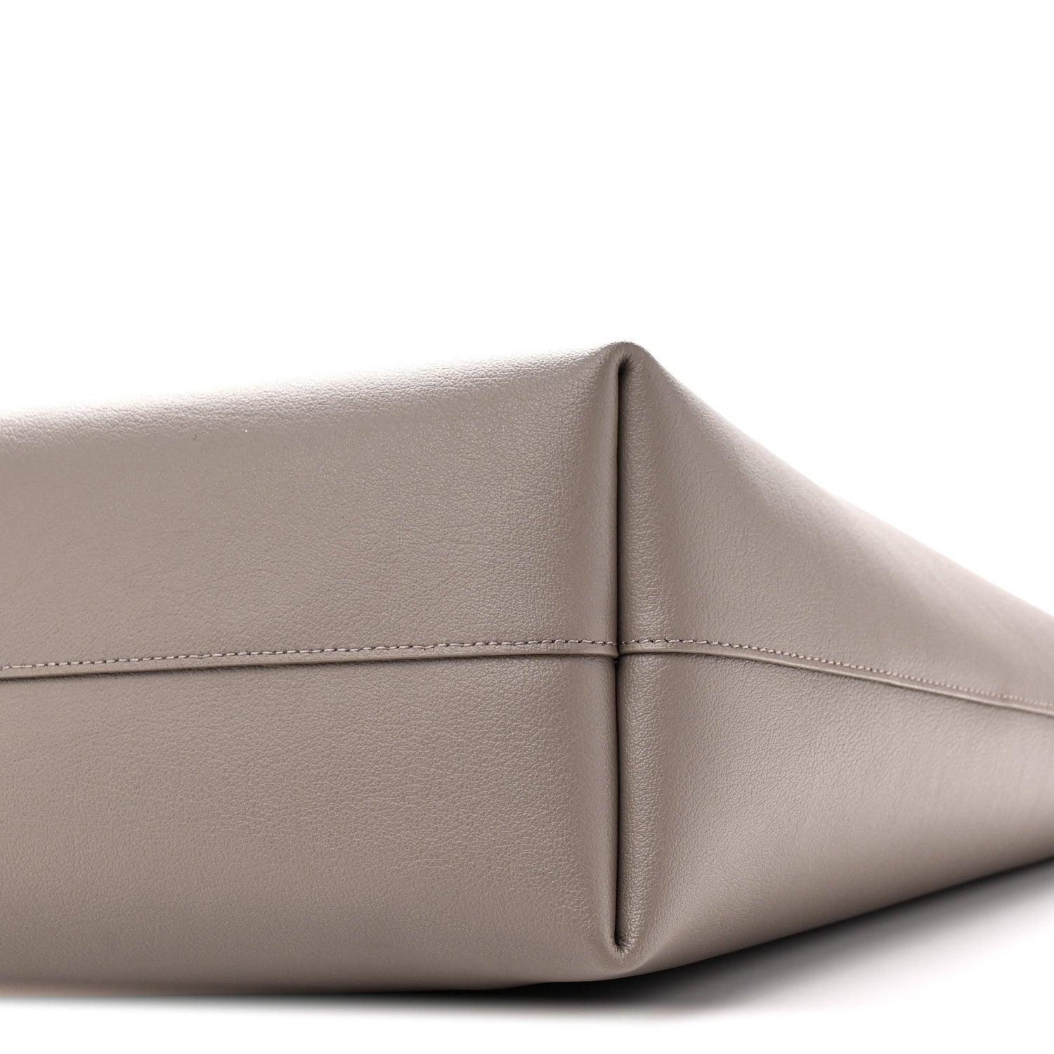 Saint Laurent Calfskin Large Shopping Tote Oyster Gray 11 of 11