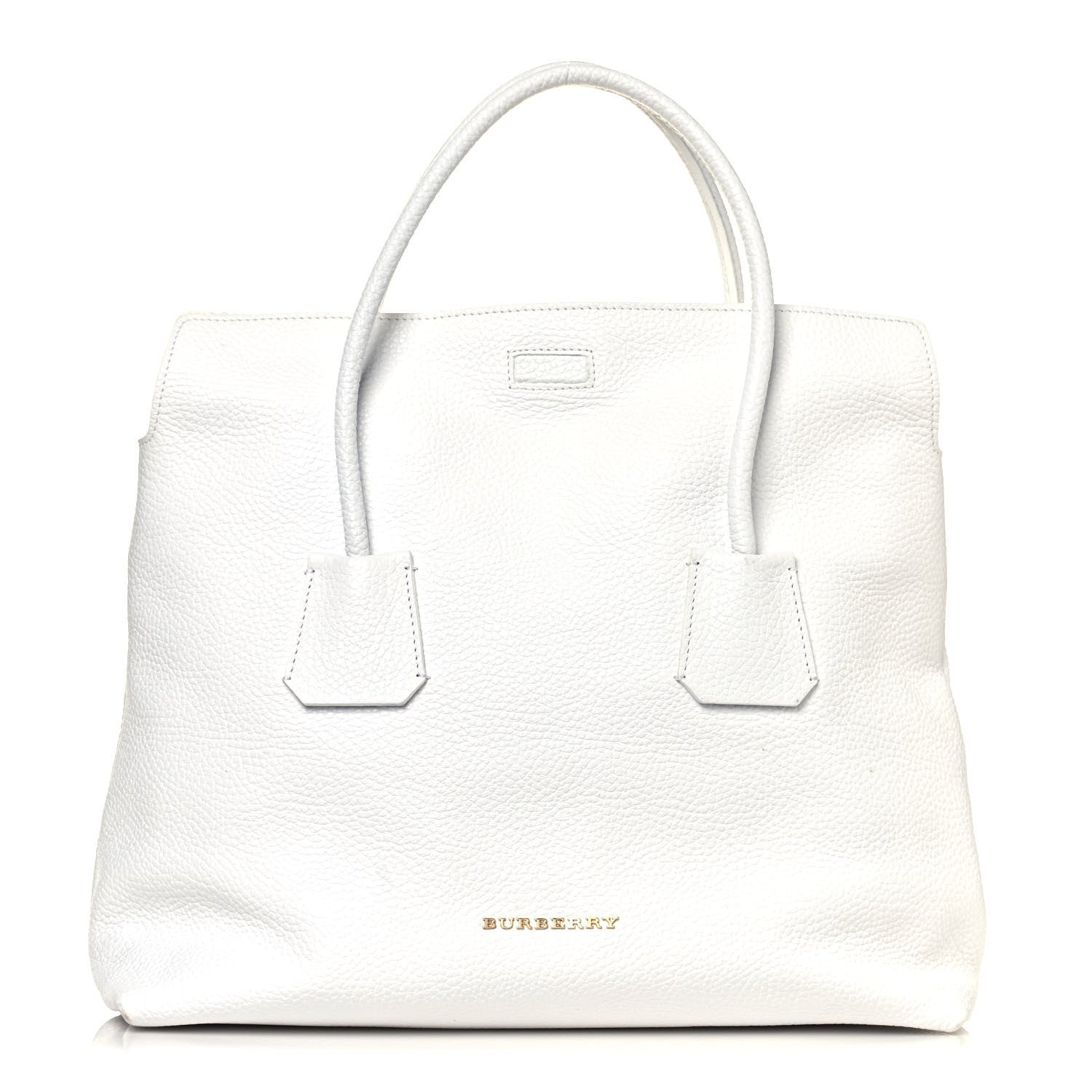 Burberry London Grainy Calfskin Medium Baynard Tote White 1 of 13