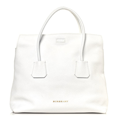Burberry London Grainy Calfskin Medium Baynard Tote White 1 of 13