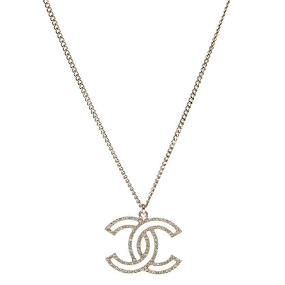 Chanel Crystal CC 100 Anniversary Necklace Gold 1 of 4