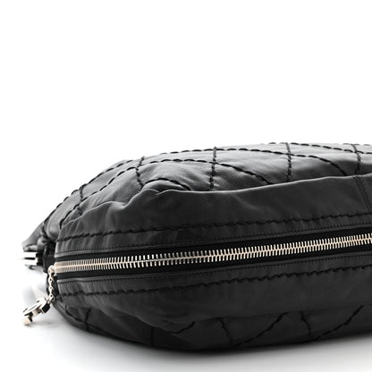 Chanel Calfskin Stitched Expandable Frame Bag Black 9 of 10