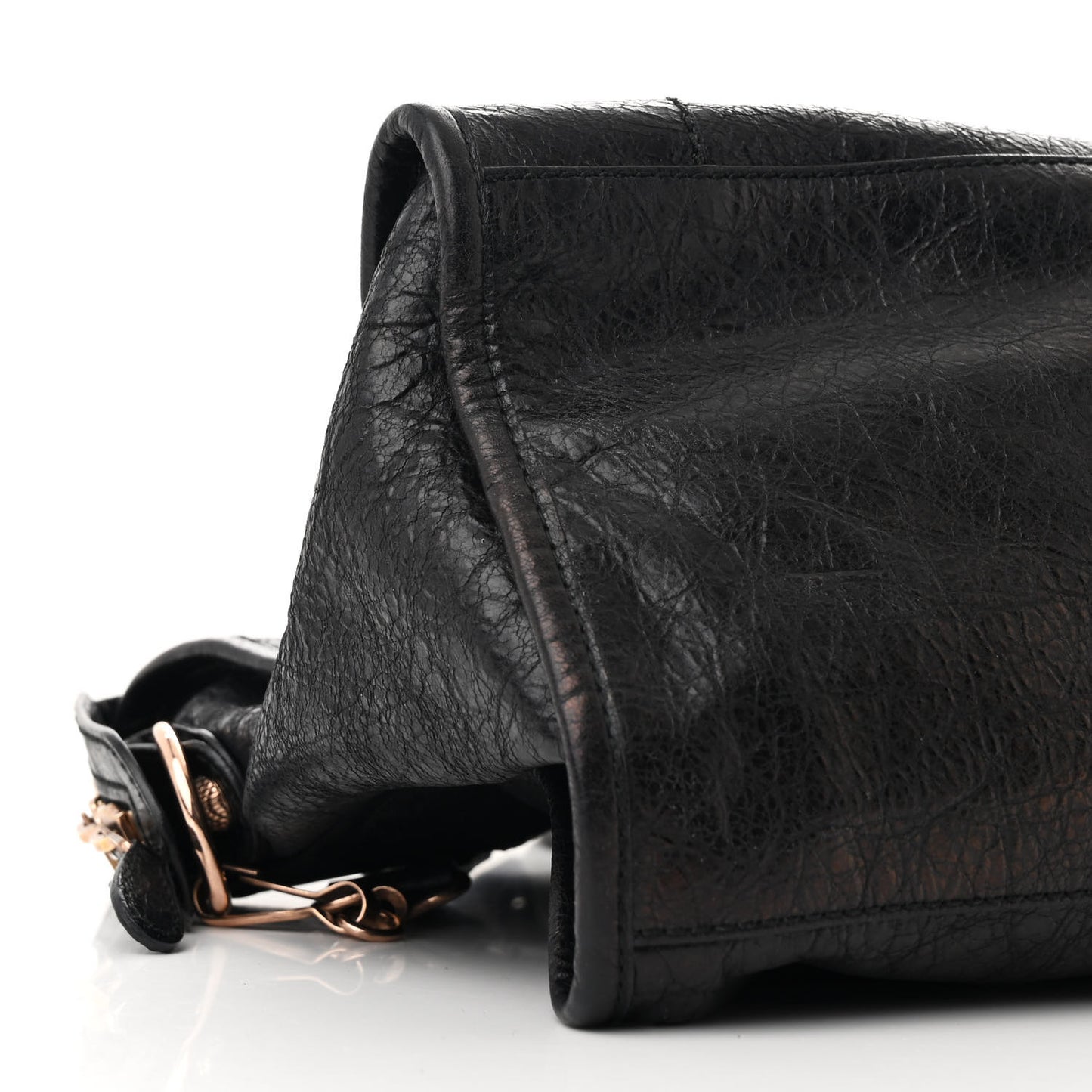Agneau Giant 12 Rose Gold Hardware Part Time Black